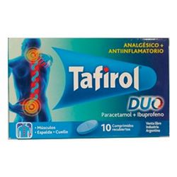 Tafirol duo x 10 comprimidos